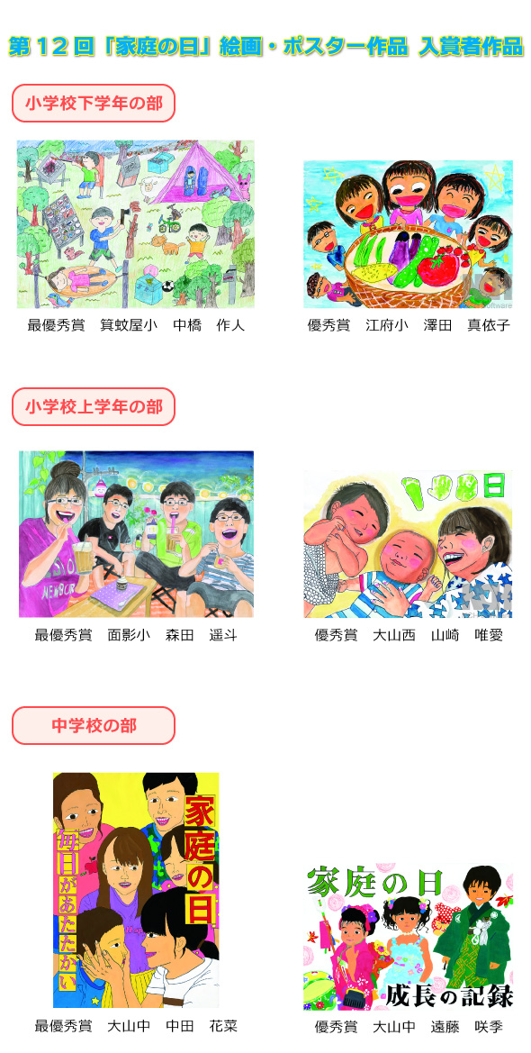第12回　家庭の日　作品